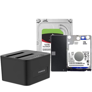 DOCK Đọc Dữ Liệu Ổ Cứng FIDECO 2.5"+3.5" - Hỗ Trợ Đọc Lên Đến 16GB