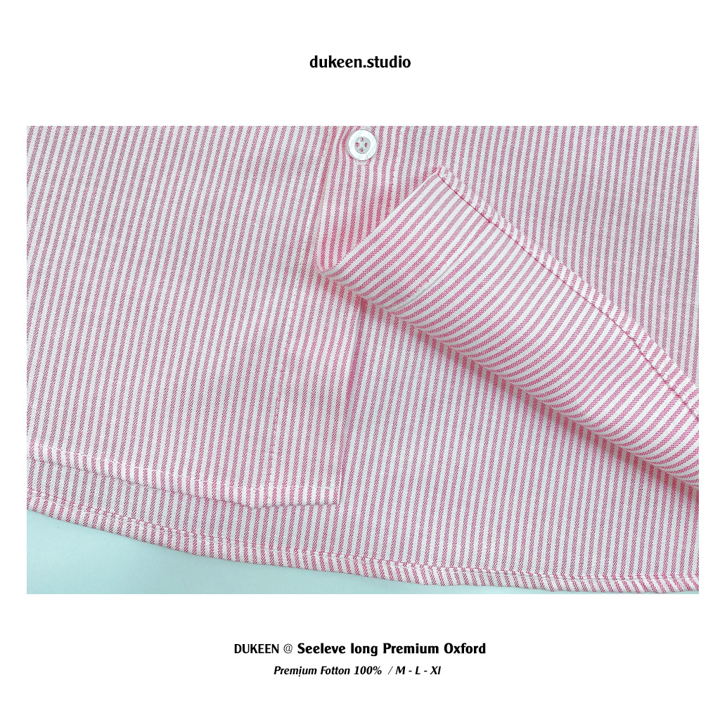 Áo Sơ Mi Kẻ Sọc Ngắn Tay Dukeen Local Brand Unisex Oxford Shirt SM033 | BigBuy360 - bigbuy360.vn