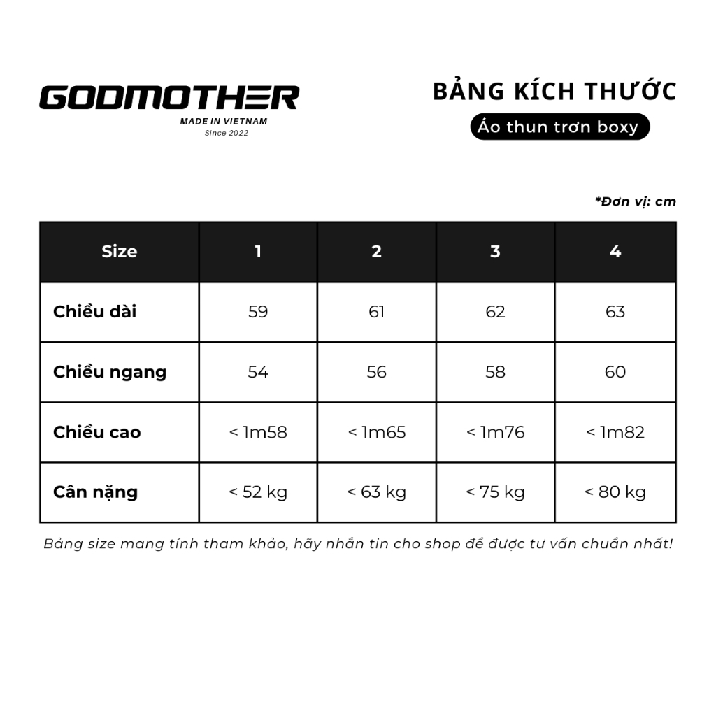 Áo Thun Trơn FORM BOXY GODMOTHER T-Shirt Cotton 250gsm Thoáng Mát Phong Cách Trẻ Trung Năng Động | BigBuy360 - bigbuy360.vn