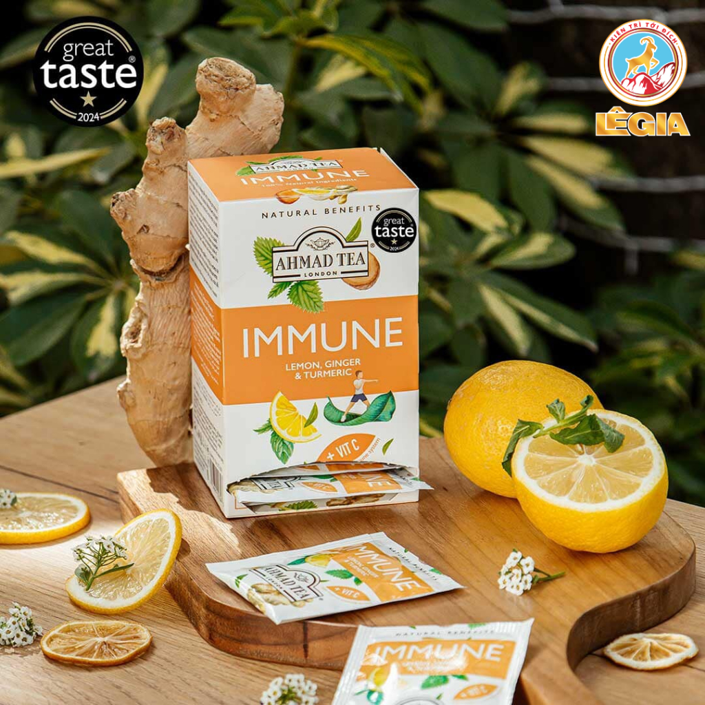 Trà AHMAD Tăng cường hệ miễn dịch, Hộp 30G 20 gói - Ahmad Immune tea