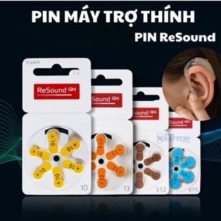  6 Viên   máy trợ thính A10 PR70 A13 PR48 A312 PR41 A675 PR44 - ReSound chính hãng 