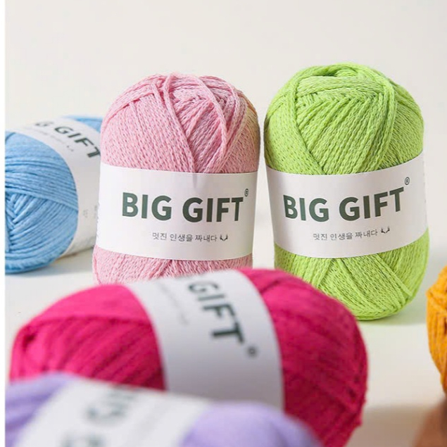 [Sợi 1mm] SỢI DỆT THƯƠNG HIỆU BIGGIFT HÀN QUỐC