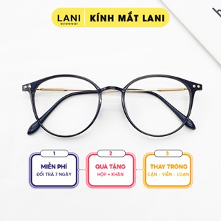 Gọng kính cận nữ dáng bầu thời trang Khánh Vy đeo LANI 2955 - Lắp mắt cận có độ theo yêu cầu