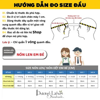 Nón len handmade có 2 bím tóc dài kiểu vành lật - Dương liễu handmade