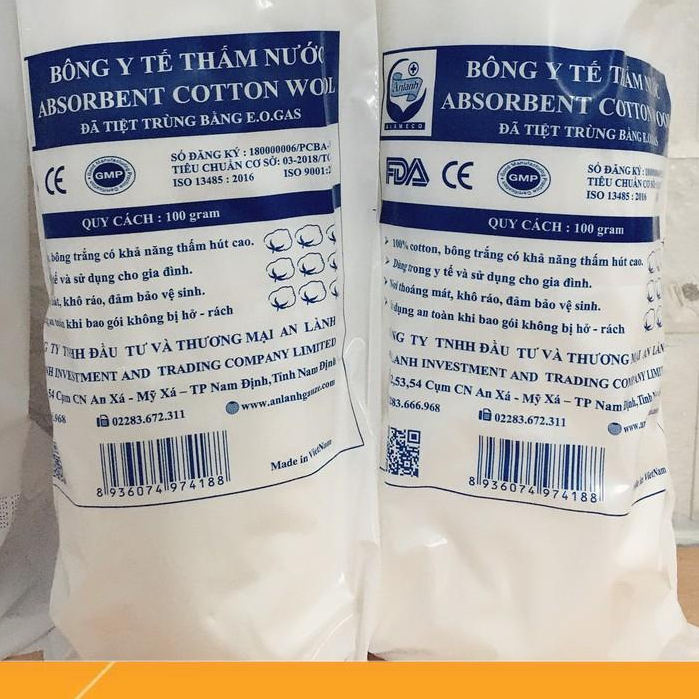 Bông y tế An Lành 100G