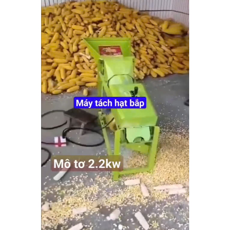 Máy tách hạt ngô gia đình nhanh sạch motor 2,2kw(3hp)