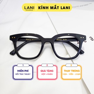 Gọng kính cận nam nữ LANI thời trang vuông chữ V 3331 lắp mắt cận có độ theo yêu cầu