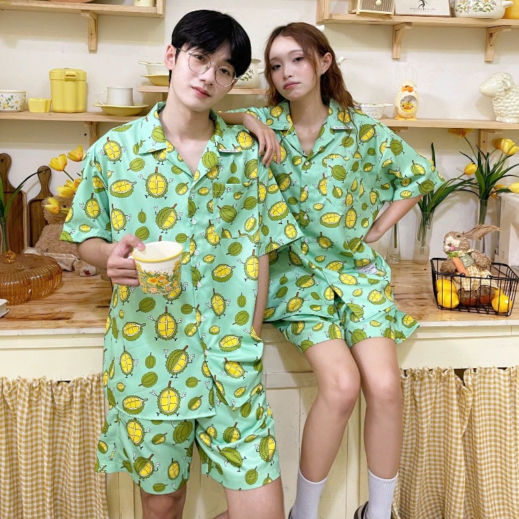 Bộ pijamas YELLOW FLICKER sầu riêng unisex