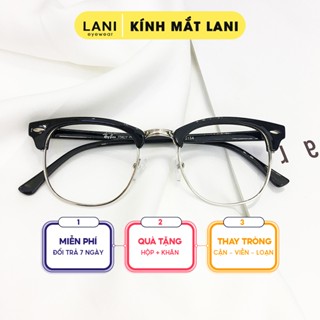 Gọng kính cận nam nữ thời trang dáng bầu Lani 5154 - Mắt kính có độ theo yêu cầu