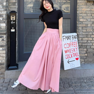 Chân Váy Nữ Dáng Dài Xòe Cạp Cao Bản Rộng Dày Dặn Phong Cách Hàn Quốc Thời Trang Sugal CV NU 049V2