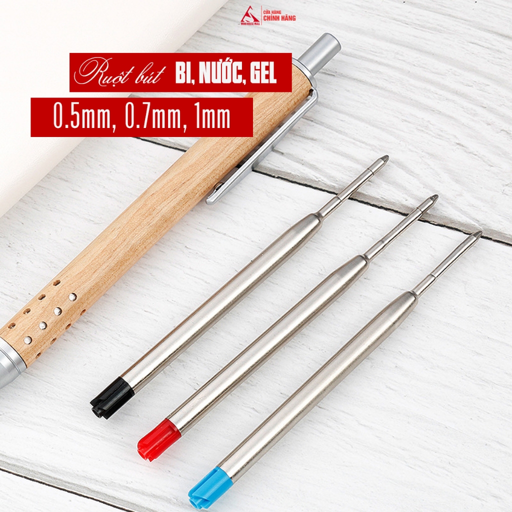 Ruột bút bi Minh House cho dòng Parker, Picasso, Montblanc 0.7mm ngòi cây viết, tròn