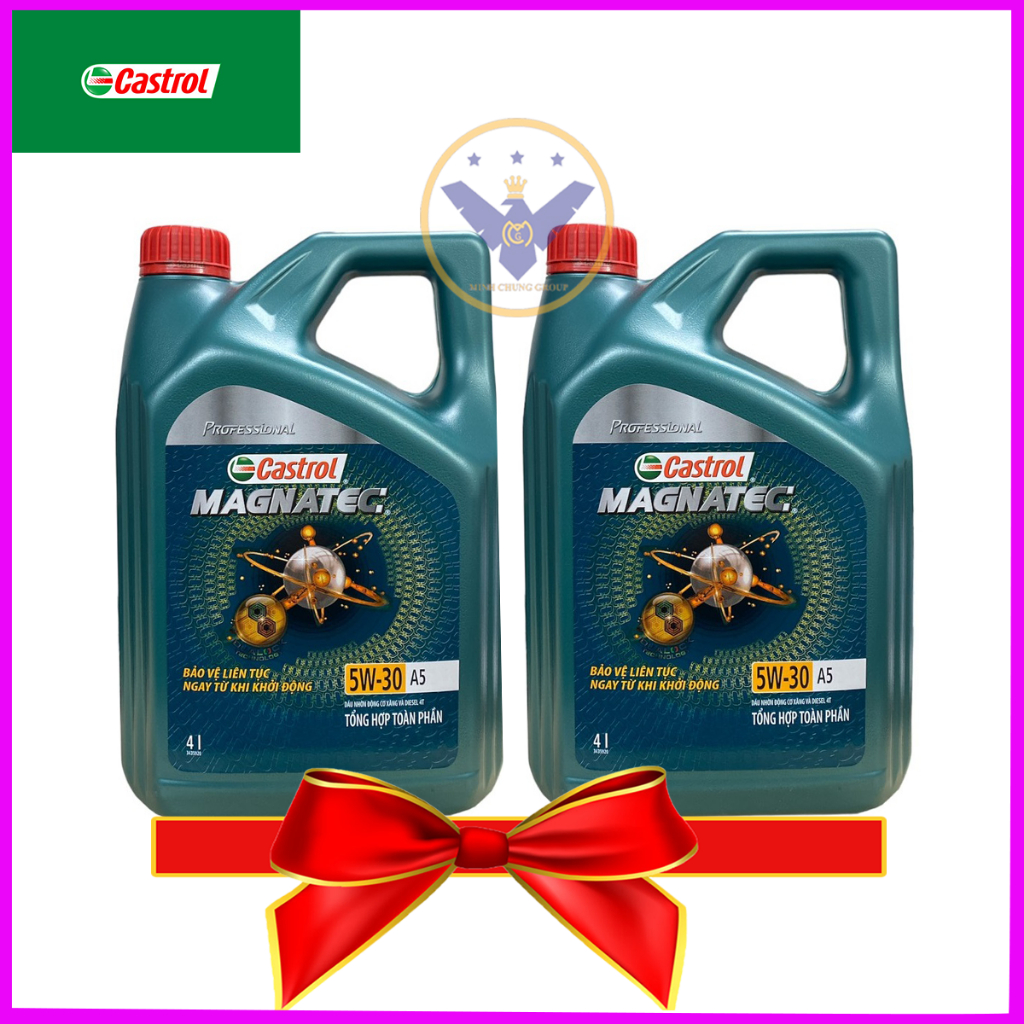 Bộ 2 can dầu nhớt Castrol Magnatec Stop Start 5W-30 4L