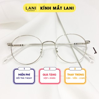 Gọng kính cận LANI kim loại tròn cho mặt nhỏ màu sắc nhẹ nhàng 29120 - dành cho mặt nhỏ