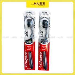 BÀN CHẢI - COLGATE 360 Charcoal Spiral
