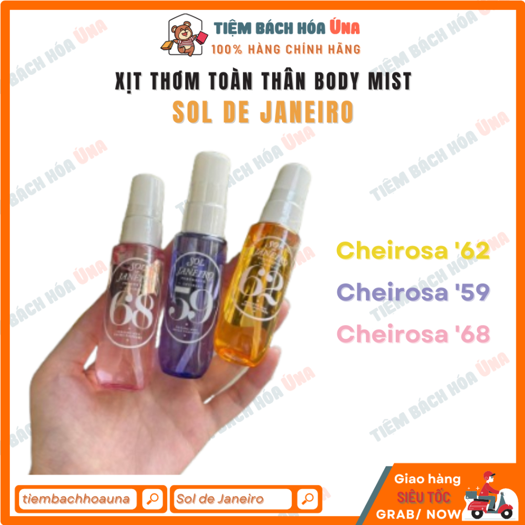Xịt thơm tóc và body Sol de Janeiro Brazilian Crush Cheirosa Hair & Body Fragrance Mist