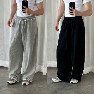 QUẦN DÀI NỈ PHỐI RÁCH Fabulous nam nữ, vải CHÂN CUA, form Ống Rộng tôn dáng - 002