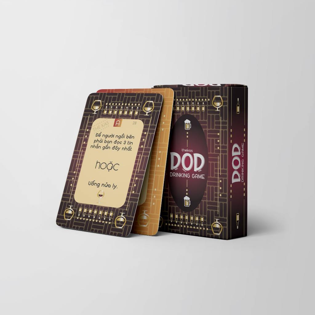 Bộ Bài Do Or Drink DOD Drinking Game Giấy Cứng Thử Thách Hoặc Uống Party Board Game THE KAS
