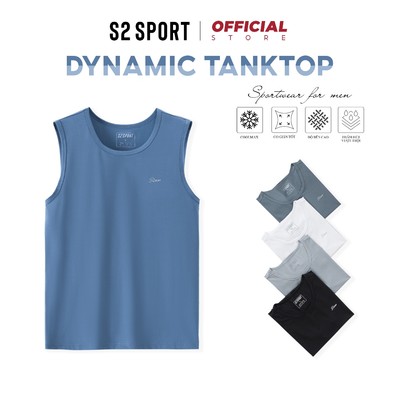 Áo thun ba lỗ nam thể thao S2 SPORT áo tanktop nam vải COOLMAX thoáng khí co giãn - STT03