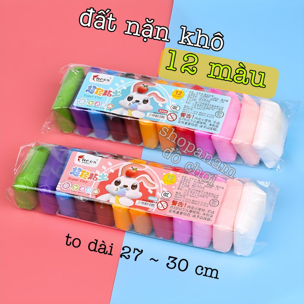 dây 12 bịch đất nặn ,đất sét nhật , cát động lực, loại to dài 28~30cm bán tại shopanamdochoi.com