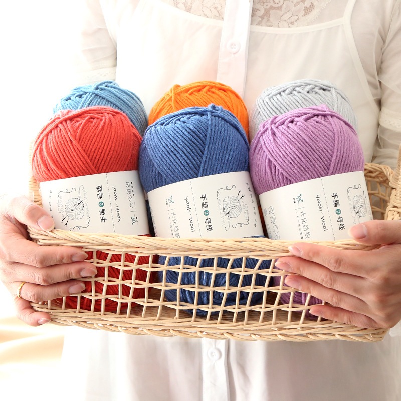  Len Yaoh Wool 100g LYLY CRAFT Sợi To 3mm Mềm Nhẹ Giữ Ấm Tốt Đan Móc Khăn Mũ Áo Len Bảng 40 Màu 