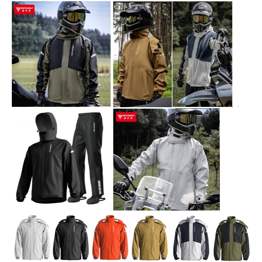  Áo Mưa Bộ Motowolf MDL 0405- Bộ quần áo mưa cao cấp Motowolf 