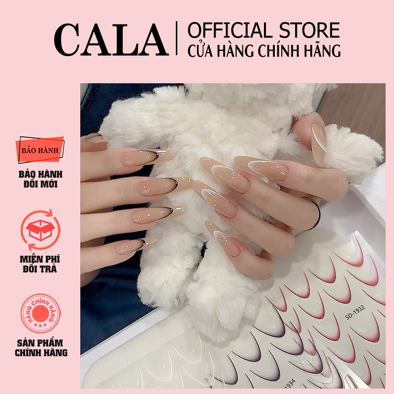 Miếng dán phen móng 3D ombre 4 màu sẵn- sticker phen móng nghệ thuật ombre đầu móng tay