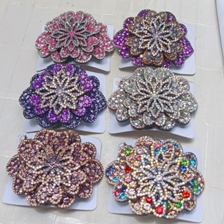 Cặp tóc mặt đá da kẹp tóc nữ trung niên size 10 cm