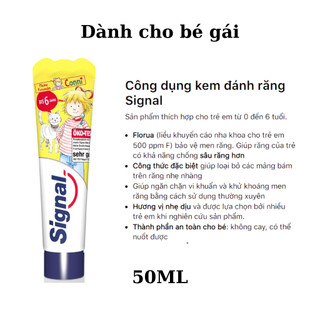 kem đánh răng signal cho trẻ Đức 50ml