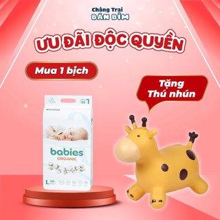  Tã Bỉm Babies Organic thương hiệu Việt, đủ size, thấm hút vượt trội, chống hăm, vách ngăn 2 lớp