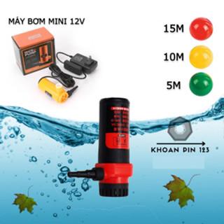 Máy bơm nước mini 12v dùng cho máy cắt rãnh tường, máy khoan nước, tưới cây, thay nước bể cá
