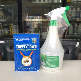Combo 1 bình xịt dudaco 750ml + topfly 10wg gói 20g