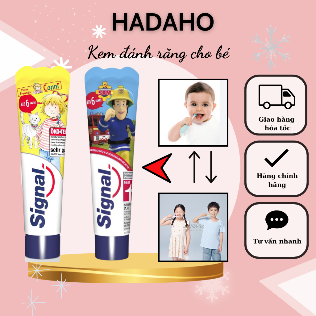 kem đánh răng signal cho trẻ Đức 50ml
