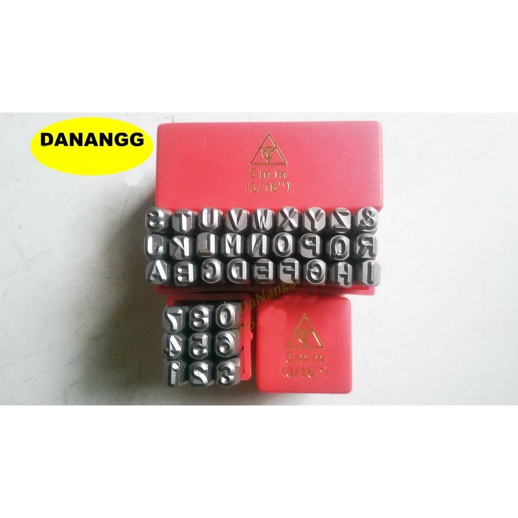 bộ đục chữ số 5mm