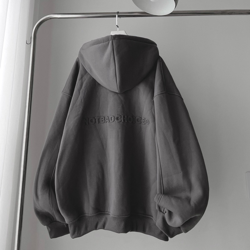 Áo khoác nỉ NOTBADCHOICE Dây Kéo Hai Chiều Phá Cách Hot Trend- Áo Hoodie Zip Nỉ Unisex Form Rộng | BigBuy360 - bigbuy360.vn