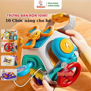 Đồ chơi cho bé khối bận rộn montessori 10in1 đa năng cho bé - đồ chơi trí tuệ giúp bé phát triển đa giác quan