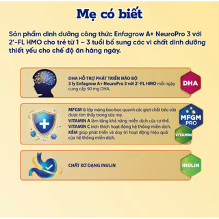 [Date T12/2026] Sữa bột Enfa A+3 1.7kg vị nhạt