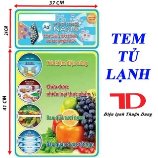 Miếng dán tủ lạnh, tem dán trang trí tủ lạnh mẫu 1
