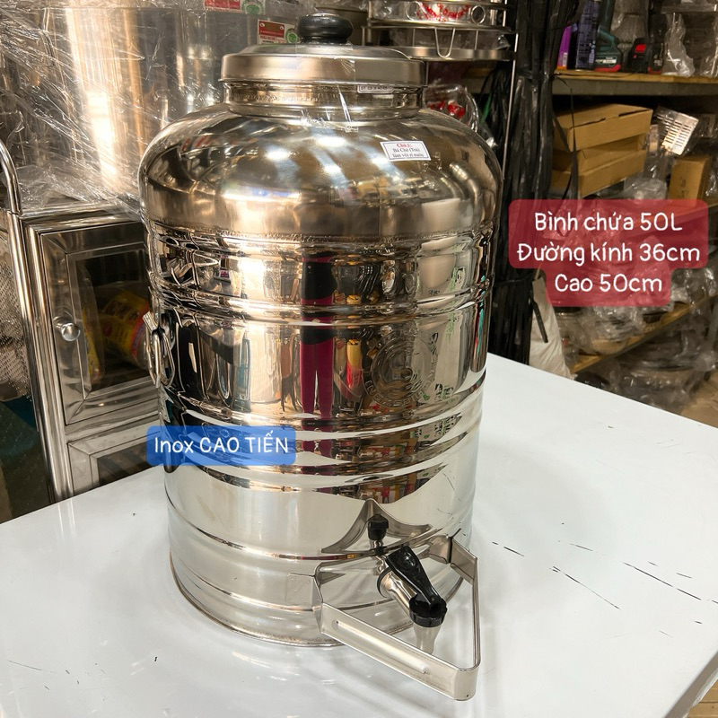 Bình nước Inox 304 - 50Lít