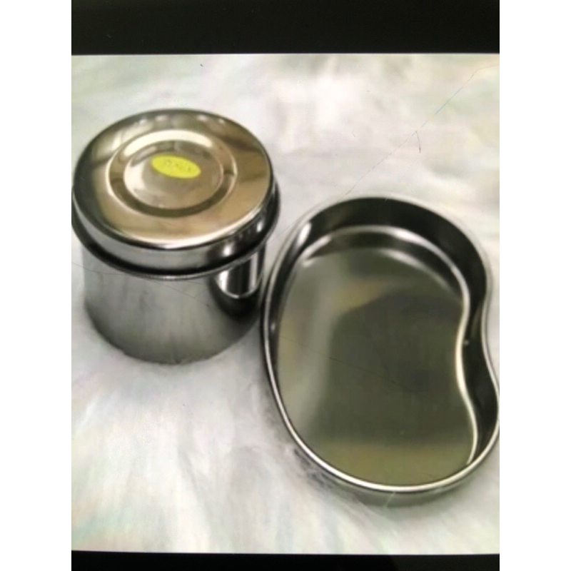 Hũ và khay inox hạt đậu
