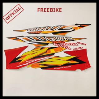   TEM THƯỜNG  BỘ TEM DÁN FULL XE WAVE S100 ĐỜI 2004 MÀU ĐỎ 