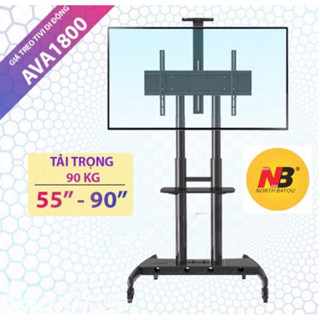  {SHIP HỎA TỐC} Giá Treo Tivi Di Động NB AVA1800- 70 - 1P 55 - 85 Inch . Cột kệ treo tivi có bánh xe di chuyển 