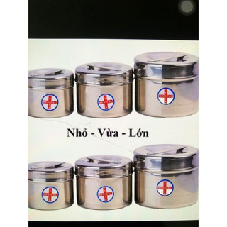Hũ và khay inox hạt đậu