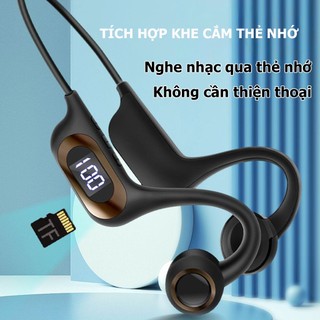 Tai nghe Bluetooth dẫn truyền xương dành cho thể thao pin trâu dùng 30h cho 1 lần sạc-Poermax AKZ-G3