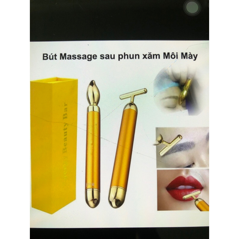 Bút massage Môi Mày sau phun xăm