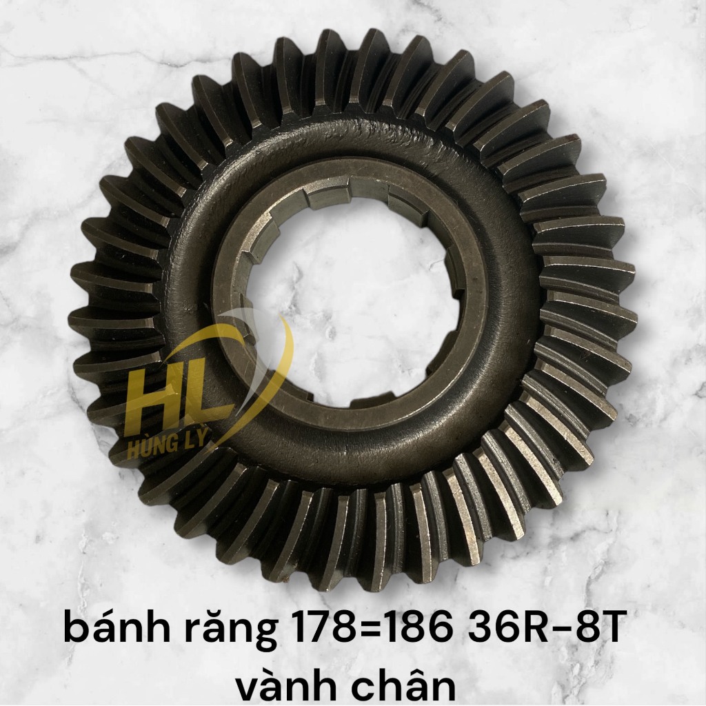 Bánh Răng 178=186 36R-8T vành chậu phụ tùng máy nông nghiệp phụ tùng Hùng Lỳ