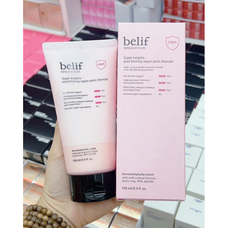 [CHÍNH HÃNG 100%[ SỮA RỬA MẶT BELIF SUPER KNIGHTS VEGAN PACK CLEANSER
