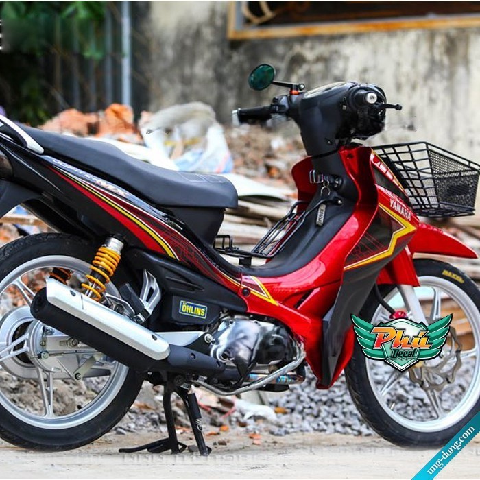 Tem rời Jupiter MX đen đỏ (W)