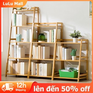 LULU Kệ sách 3 4 5 tầng Tre thông tự nhiên không mối mọ