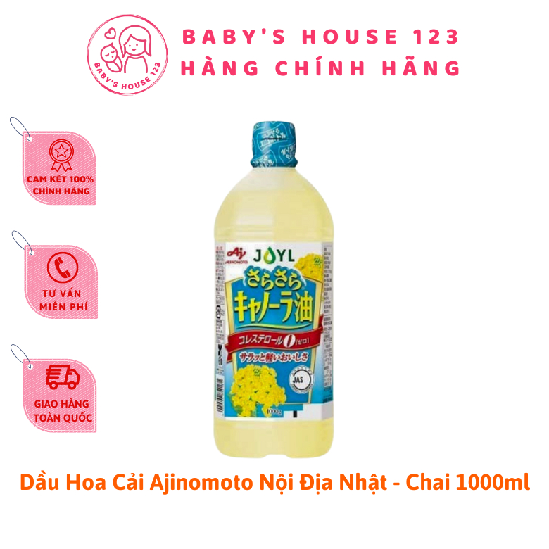 DẦU ĂN HOA CẢI AJINOMOTO (CHAI 1000ml)
