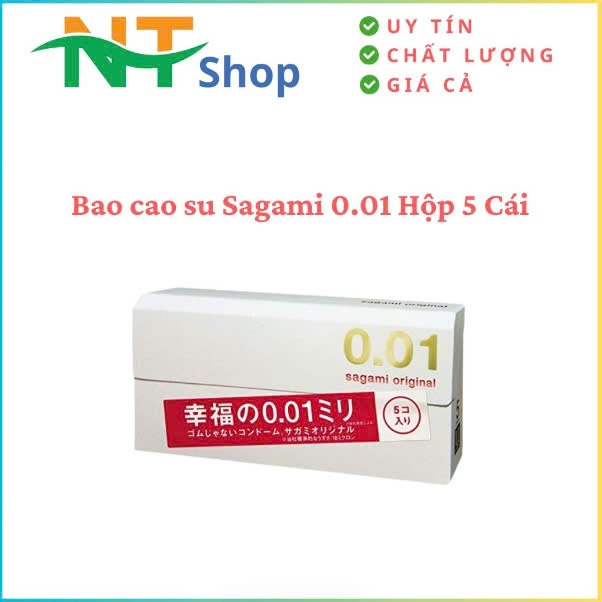 Bao Cao Su Sagami 0.01 Hộp 5 Cái